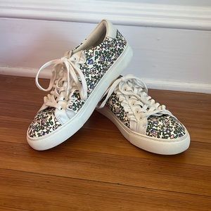 Tory Burch Floral Sneakers